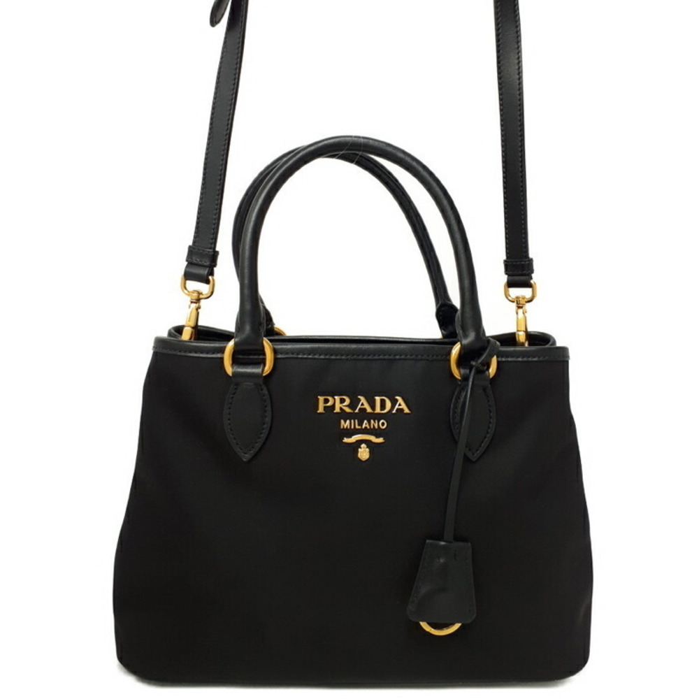 Prada Tessuto Shoulder Bag Black